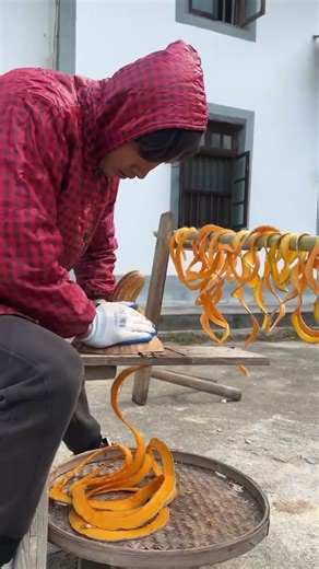 Pumpkin Strip Making | Simple Tool, Fast Shredding Process