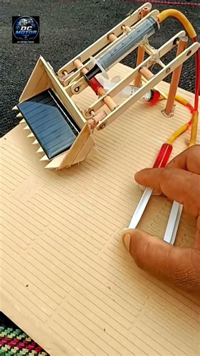 DC Motor Powered Bulldozer Bucket Heavy Load Test New Project Bulldozer mechanism with load#shorts