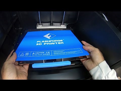 Flashforge Guider II - Installing a Removable Flexible Build Plate & Setting Z-axis Height