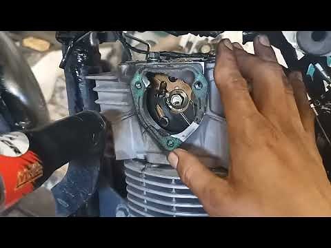 como saber se o motor está sem compressão! válvula de escape vazando e a moto não pega