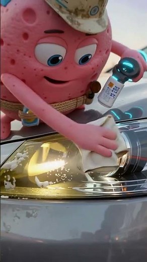 歯磨き粉で、車のヘッドライトの『謎の黄ばみ』を磨き落とす方法 #洗車ハック #ライフハック #時短家事