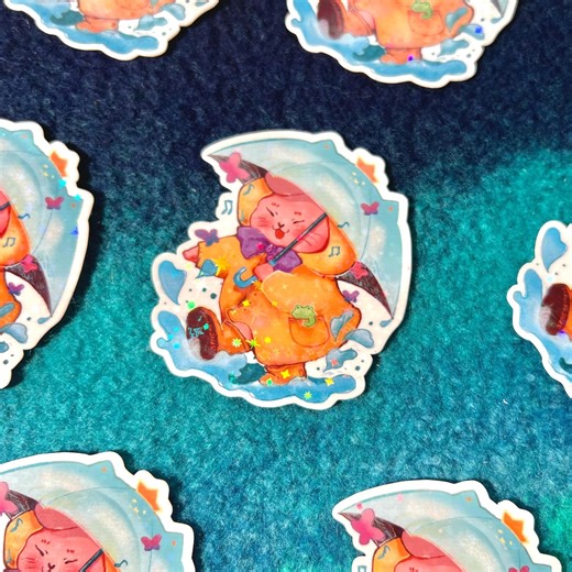 Waterproof Bunny Stickers – Holographic Kawaii Rabbit, Journaling - Etsy