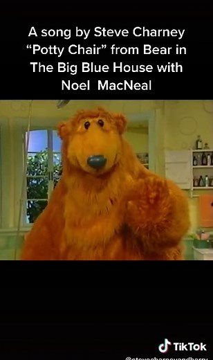 “Potty Chair” is a song by Steve Charney sung by Noel MacNeal from Bear In The Big Blue House on the Disney Channel. #bearinthebigbluehouse #pottytrainning #pottychair #disneychannel #jimhenson #bear #childrenstvshow #stevecharney