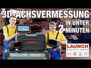 Wireless 3D wheel alignment in under 2 minutes with the LAUNCH X-613