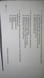 1.1.11. This institution compiles a National Skills Development... | Filo