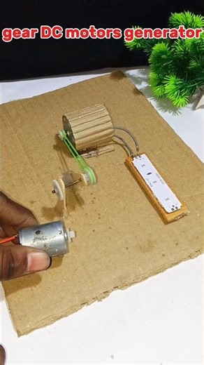 gear power control generator #dcmotor #shortes #diyproject