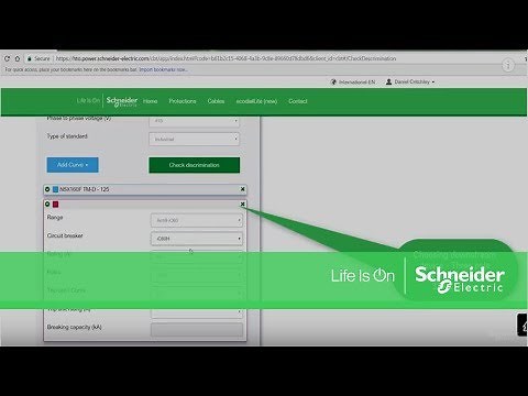How to use the Schneider Electric discrimination tool