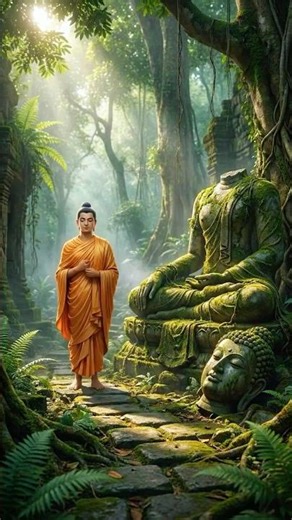 BUDDHA Beneath the Stone 🙏 ☸️🪷 #buddha #pathofbuddha #buddhism #shorts