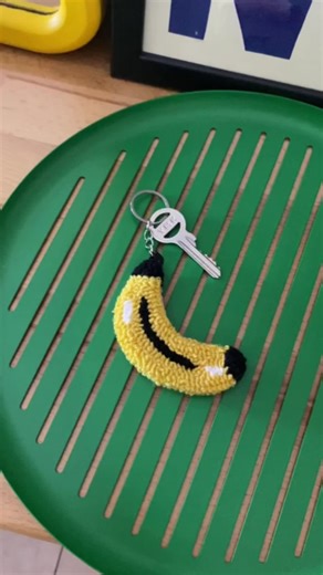 Create a Punch Needle Banana Keychain Tutorial