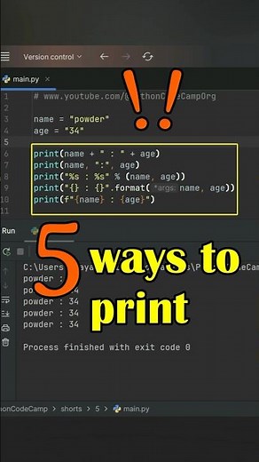 5 Smart Ways to Print in Python 🐍 (Beginners Must Know!)