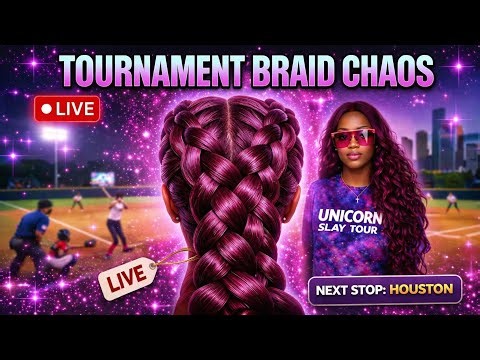 Softball Tournament Braid Chaos 🤯 LIVE from Houston