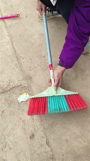 If the broom breaks, just repair it with a PVC pipe.