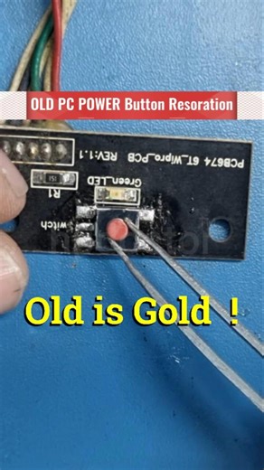 Old PC Power Button Fix 😱 | Desktop Restoration #Shorts