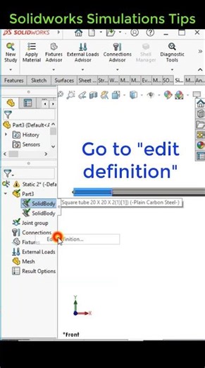 Solidworks simulation tips| Treat structure member beam or truss #beam #truss #solidworks