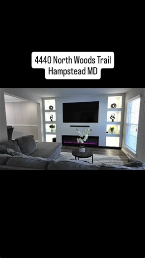 Shawn Sanders Realtor|Maryland and PA Real Estate Agent on Instagram: "OPEN HOUSE, SATURDAY, 2/7, 12 TO 2 🎈4440 North Woods Trail Hampstead MD 21074 Carroll County MD 🏡Home features 3 BR, 2.5 BA, 1 car garage on a large corner lot, 3 levels of finished living space and an open concept main level. Home has loads of updates throughout, namely new LVP throughout main level, updated kitchen with new butcher block center island, white cabinetry, SS appliances, ceramic tile backsplash, updated light