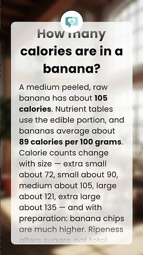 How many calories are in a banana?