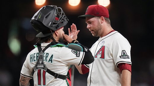 Diamondbacks pitcher Corbin Burnes talks about his elbow injury