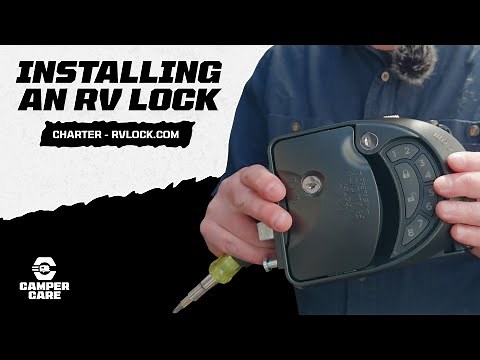 Installing RV Lock On Door - RVLock Charter