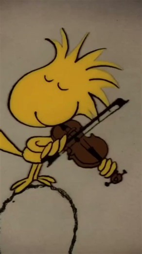 Snoopy drinking root beer, and Woodstock playing violin! With The Boswell Sisters! ￼