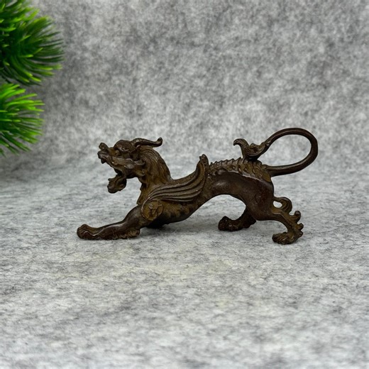 Retro Bronze Pixiu Statue, Home Decortion, Feng Shui Statue - Etsy