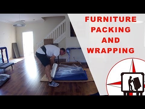 PACKING AND WRAPPING A GLASS COFFEE TABLE FOR SHIPMENT