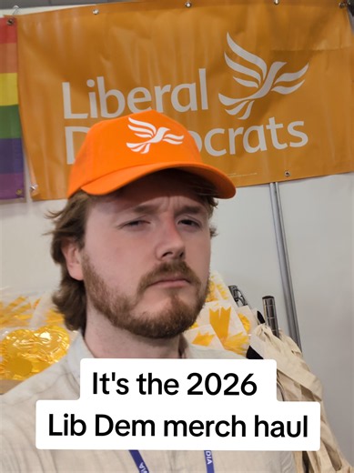 Come and see the goodies on offer at the Lib Dem party conference merch stall #libdem #liberaldemocrats #eddavey #politicstiktok