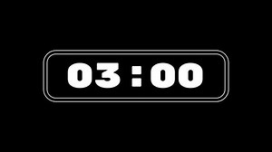 3 Minute Timer Countdown Animation Animated Stock Footage Video (100% Royalty-free) 3464402437 | Shutterstock