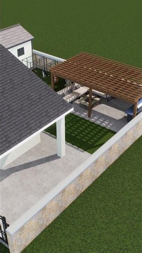3D Landscape Design Render