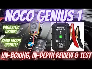 Must watch before buying the Noco Genius 1, Also talking about the parasitic draw and BMW mod update