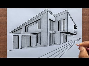 How to Draw a Building in Two-Point Perspective Step by Step