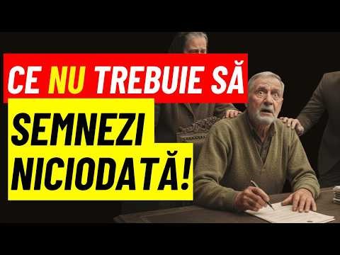Ce NU trebuie să semnezi niciodată!