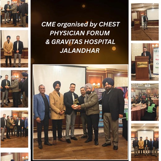 Advancing medical knowledge through collaboration 🤝 A successful CME organised by Chest Physician Forum & Gravitas Hospital Jalandhar, bringing together experts to share insights, experiences, and best practices in patient care. Together, we learn. Together, we grow. #CME #MedicalEducation #ChestPhysicianForum #GravitasHospital #HealthcareExcellence #ContinuingMedicalEducation #DoctorsMeet #MedicalConference #Pulmonology #HealthcareProfessionals #Jalandhar | Gravitas Hospital Jalandhar