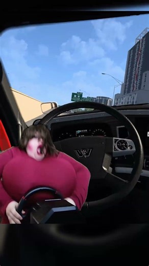 VALORIE BECOMES A TRUCKER.. #funny #gaming #twitch #meme #shorts #cars #ats #trucking #satire