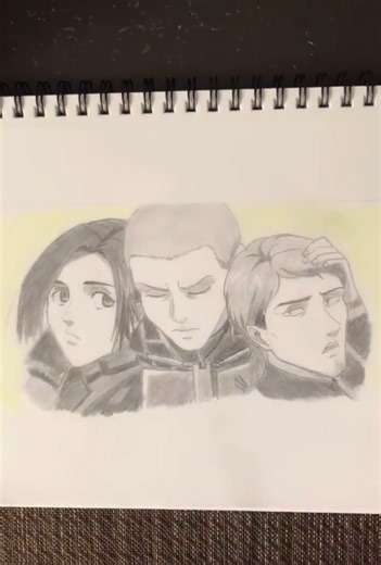 Attack on Titan fan art: Jean, Sasha & Connie