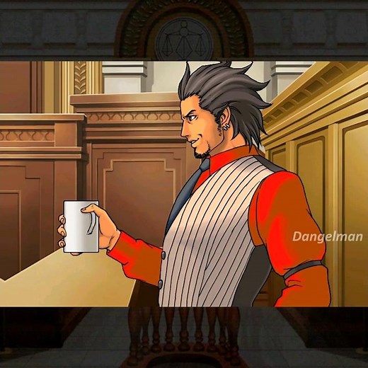Diego Armando tries to break the cup but fails - Ace attorney meme (Godot & Mia Fey objection.lol)