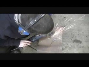Cut a round hole with an Angle Grinder