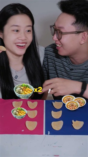 Funny Couple's Crab and Snakehead Fish Noodle Challenge | #shorts #funnychallenge #couplegame #fu...