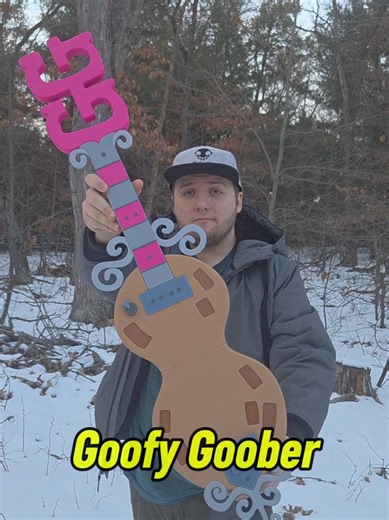 im a goofy goober and here is my guitar ! I made the spongebob goofy goober peanut guitar ! printed in @OVERTURE 3D filament on a @BAMBULAB Official H2S ! #spongebob #goofygoober #spongebobsquarepants #guitar #art