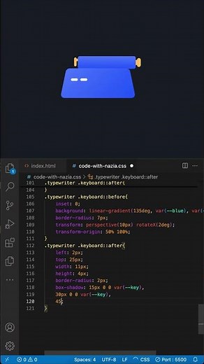 Typewriter Loader Using Only HTML & CSS