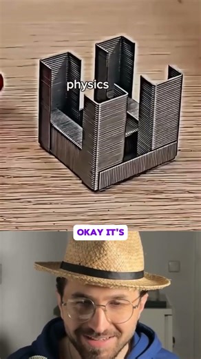 MAKING 3D CUBE OUT OF PAPER CLIP #interesting #reaction #lifestyle