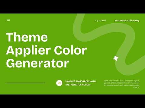 Generate colors, palettes, and recolor websites instantly🎨