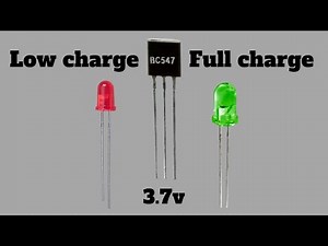 Smart 18650 Li-ion Charger circuit with Battery Full LED Indicator using BC547