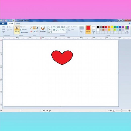 How to draw ms paint design 🎨🎨 #shorts | computer drawing | ms paint ‪@littlestarkidchannel‬