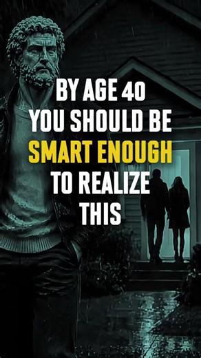 By age 40, you should be smart enough to realize this. Life becomes easier when you stop waiting for rescue, stop chasing approval, and start taking full responsibility for your path. The lessons that matter most are often the simplest ones. ⚖️ #stoicism #wisdom #lifelessons #mindset #selfimprovement