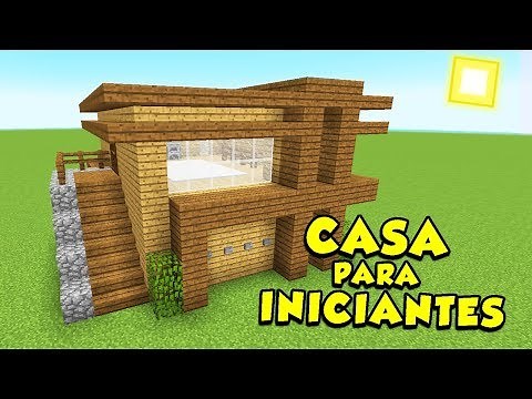 COMO FAZER UMA CASA DE MADEIRA PARA INICIANTES NO MINECRAFT !!!