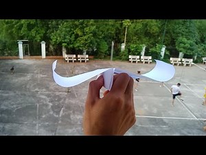 Einfacher Papierflieger falten der weit fliegt - Anleitung / Tutorial