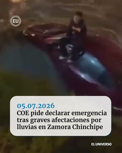 🚨 La emergencia continúa en Zamora Chinchipe.