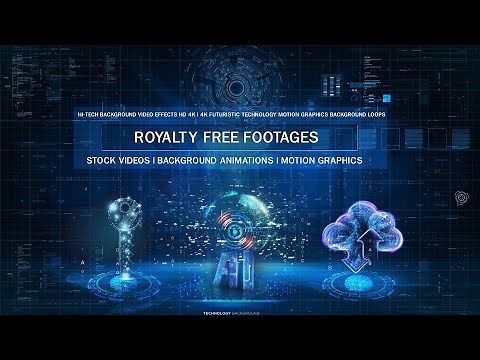 Hi-tech background video effects HD 4K | 4K Futuristic technology motion graphics background loops