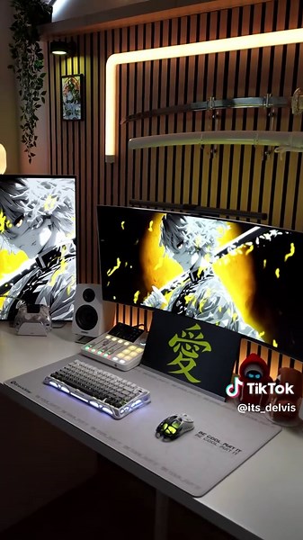 Zenitsu….Best Gaming Setup #fyp #whitesetup #white #pc #setup #techtok #tech #pcgaming #pcbuild #anime #animefyp #zenitsu #demonslayer #creatorsearchinsights