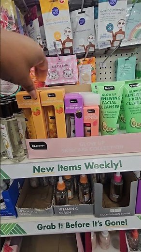 New B•Pure Glow Up Collection At Dollar Tree #dollartree #skincare #shopping